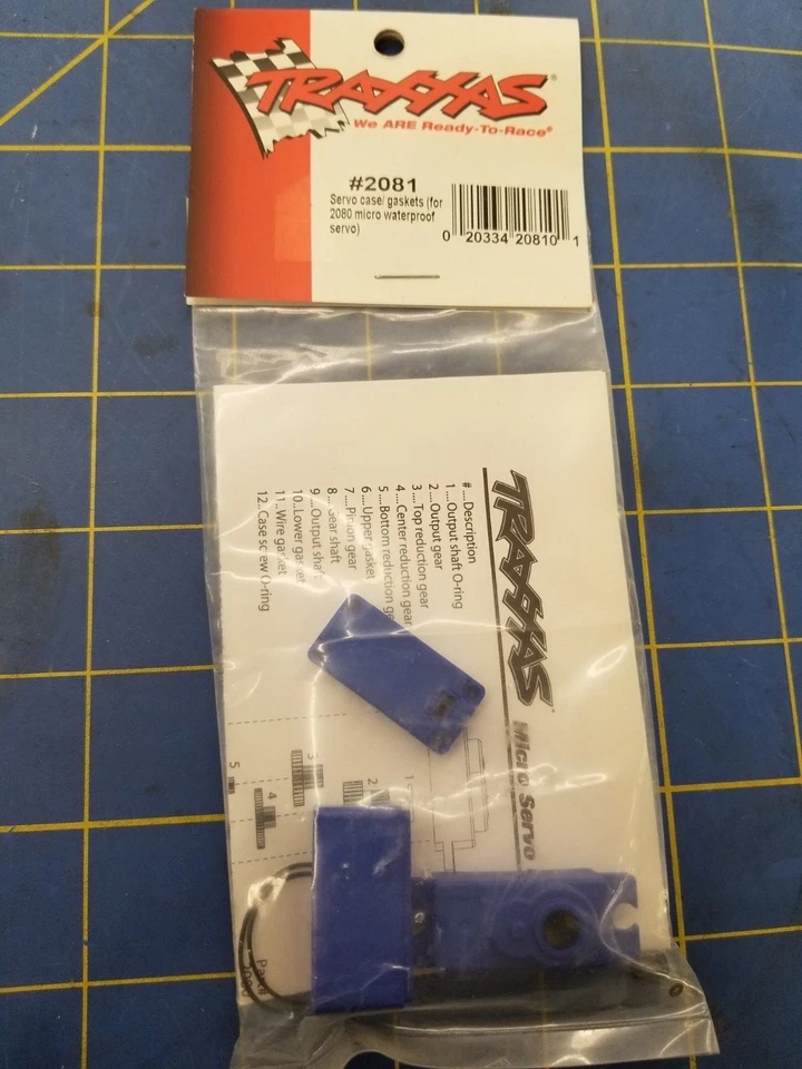 Traxxas 2081 Servo Case / Gaskets (for 2080 micro waterproof servo) - Image 1 of 1