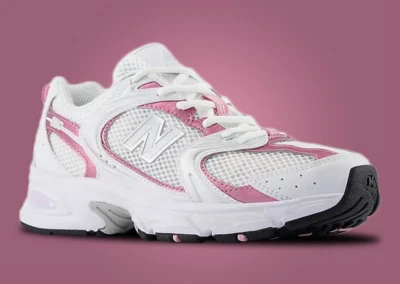 New Balance 530 White Pink Sugar MR530PK Womens New - Image 1 of 4