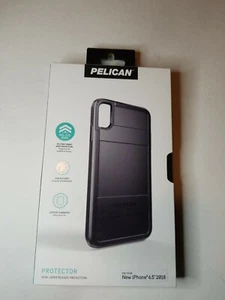 Pelican Protector Apple iPhone XS Max (6.5") Dual Layer Rugged Case Black, NEW - Picture 1 of 2