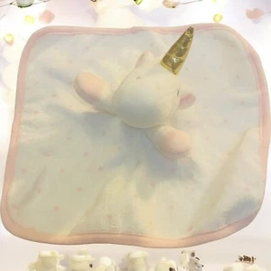 Manta para bebé Unicorn Cloud Island Lovey rosa blanco brillante felpa caballo abrazo - Imagen 1 de 15