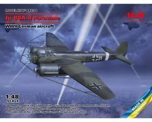ICM 48230 Junkers Ju-88A-8 Paravane WWII German aircraft 1:48 modellismo - Foto 1 di 15
