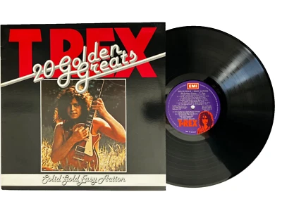 T Rex Vinyl Record Solid Gold Easy Action 20 Golden Greats LP - Image 1 of 4