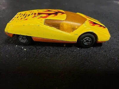 MATCHBOX LESNEY SUPERFAST No.33 DATSUN 126X YELLOW FLAMES VINTAGE 1973 loose!!!! - Image 1 of 4