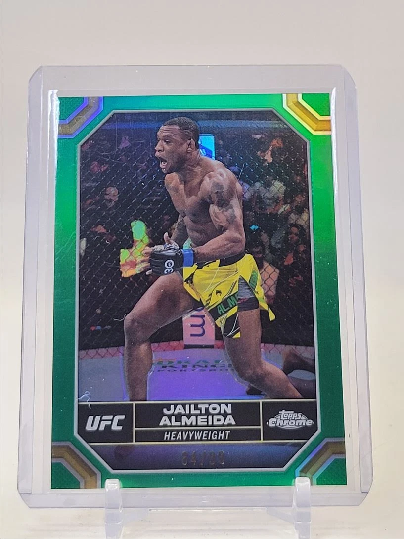JAILTON ALMEIDA 2024 TOPPS CHROME UFC HEAVYWEIGHT GREEN REFRACTOR /99 Q00OG