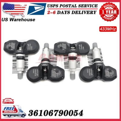 36106790054 New 4pcs TPMS TIRE PRESSURE MONITOR SENSOR Fit For BMW X3 X5 Z4 MINI - Image 1 of 4