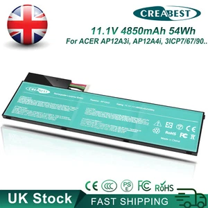 11.1V AP12A3i,3ICP7/67/90,AP12A4i Bateria do Acer Aspire M3 M5 Iconia Tab W700P - Zdjęcie 1 z 12