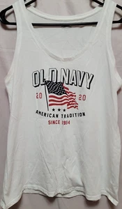 Camiseta sin mangas Old Navy para hombre talla M calce ajustado blanca - Imagen 1 de 7