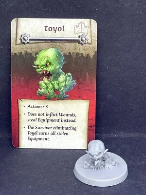COOL MINI OR NOT Zombicide White Death - Toyol - Figura e carta esclusiva Kickstarter Abomination