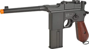 KWC M712 Broomhandle Semi-Auto/Full-Auto Full Metal Airsoft CO2 Gas Pistol - Picture 1 of 2