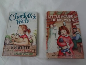 Lot Of 2 Children's Books - Charlotte's Web E. B. White  & LIttle House - Wilder - Bild 1 von 23