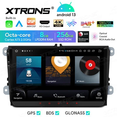 9" Android 13 Autoradio 8G+256GB GPS Navi für VW Golf 5/6 EOS Polo 6R Passat B6 - Bild 1 von 4