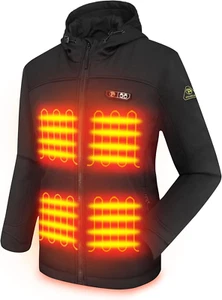 Super Heated Jackets 5 Heat Zones Battery Pack Included, with Hand Warmer Pocke - Picture 1 of 11