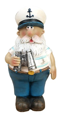 Maritime Deko Figur Kapitän mit Fernglas Seemann Höhe 11,5cm (6322) - Bild 1 von 4