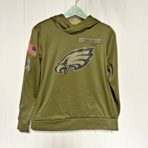 Nike Philadelphia Eagles Salute to Service Army Green Hoodie Youth Large - Picture 1 of 5