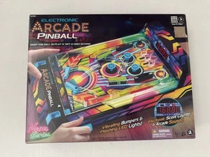 Electronic Arcade Pinball, Vibrating Bumpers and LED Lights, Ages 6+ - Picture 1 of 5