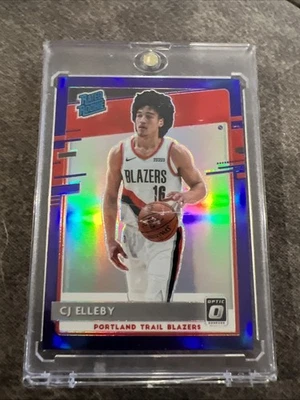 2020-21 Panini Donruss Optic - Rated Rookie CJ Elleby #195 Purple Shock Prizm... - Image 1 of 2