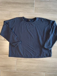 Eileen Fisher Damen leichter Pullover Sweatshirt | dunkelblau Gr. M/M - Bild 1 von 8