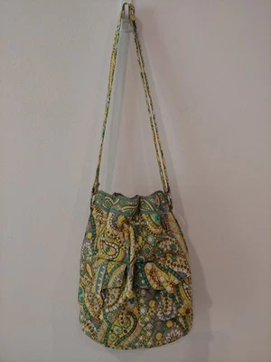 Bolso de Hombro Vera Bradley Algodón Hobo Funcional Patrón Retirado Floral Foto 1 de 4