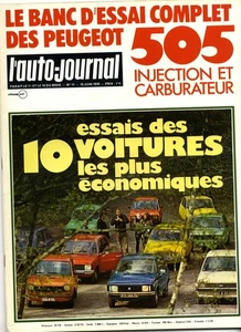 L'AUTO JOURNAL Nr. 11/1979 Peugeot 505 Einspritzung & Vergaser - Bild 1 von 1