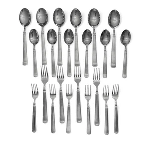 Cambridge Granite Satin 22 Pc Mixed Filler Lot Forks Spoons Silverware Flatware - Picture 1 of 5