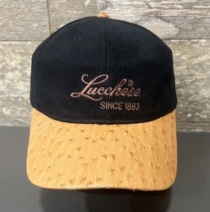 Lucchese Since 1883 Western Cowboy Cowgirl Ball Cap Rodeo PBR Accessory  Black - Picture 1 of 5