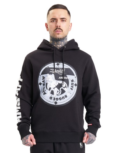 SACAI Amstaff Dyster Hoodie Uomo Felpa con Cappuccio Nero