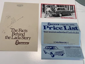 Lada Sales Brochure Pack 1978 - Price List, Facts Booklet, Promo Leaflets (UK) - Picture 1 of 3