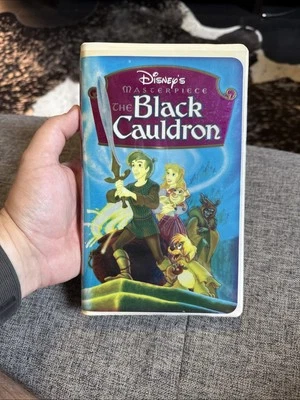 Walt Disney’s Masterpiece The Black Cauldron (VHS, 1998) White Clamshell Case - Image 1 of 3