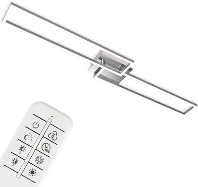- Plafoniera a LED, Lampada Da Soffitto Dimmerabile Con Telecomando, Luce Calda, - Immagine 1 di 4