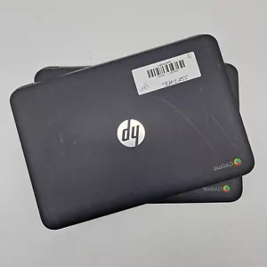JOB LOT 2x HP Chromebook 11 G4 Laptops Celeron N2830 16GB eMMC 4GB RAM - RESET - Picture 1 of 18