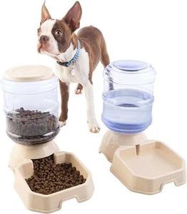 Automatic Cat Feeder and Water Dispenser - 2-Pack 3.8L/1G Dog Food - Picture 1 of 8