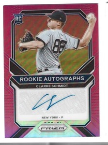 2021 Panini Prizm Pink /50 Clarke Schmidt #RA-CS Rookie Auto RC