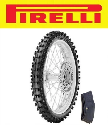 NEUMÁTICO DELANTERO PIRELLI SCORPION 90/100-21 MX32 Mid-Soft + tubo suzuki rm250 400 450 Foto 1 de 3