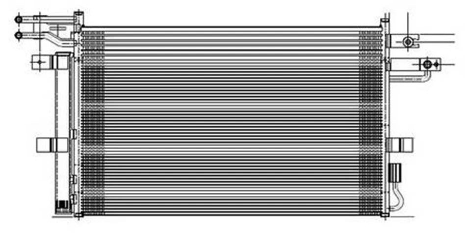 NEW A/C CONDENSER FITS FORD FLEX TAURUS 2013 2014 2015 DG1Z19712C DG1Z19712E - Imagem 1 de 1