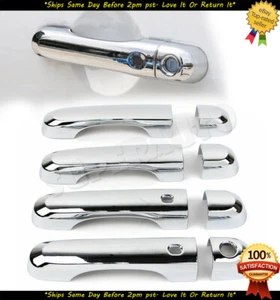 Cubiertas de manija de puerta cromadas triples para Jeep Renegade 2015-20 2X llave inteligente - Imagen 1 de 6