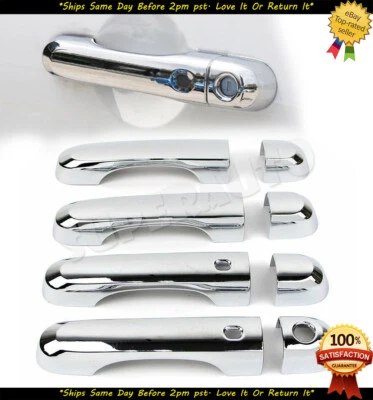 Cubiertas de manija de puerta cromadas triples para Jeep Renegade 2015-20 2X llave inteligente Foto 1 de 4