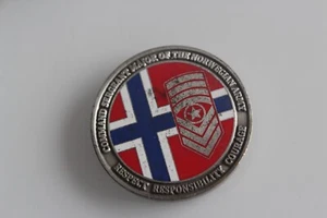 Command Sergeant Major of The Norwegian Army Challenge Coin - Picture 1 of 3