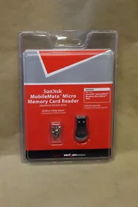 SanDisk MobileMate Micro Memory Card Reader Verizon Wireless New Factory Sealed - Picture 1 of 2