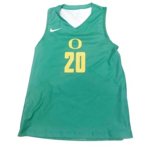 Nike Dri-Fit Womens Size M Oregon Ducks #20 Basketball Jersey Green Yellow - Picture 1 of 5