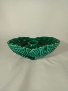 Vintage MCM Green USA #311 Pottery Candleholder - Bild 1 von 8
