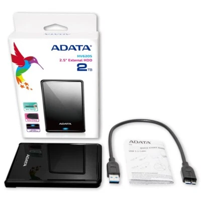 4713218463715 ADATA HV620S external hard drive 4 TB Black ADATA - Image 1 of 4