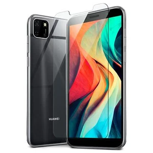 Mobile phone case for Huawei Y5p silicone protective bumper cover thin with b... - Picture 1 of 9