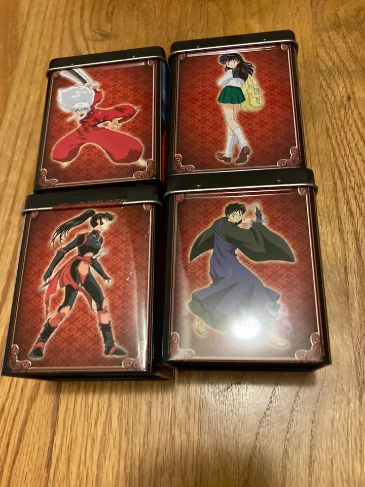 Inuyasha TCG 4 Tins only.  1 of each.  Kagome Miroku Sango - Image 1 of 1