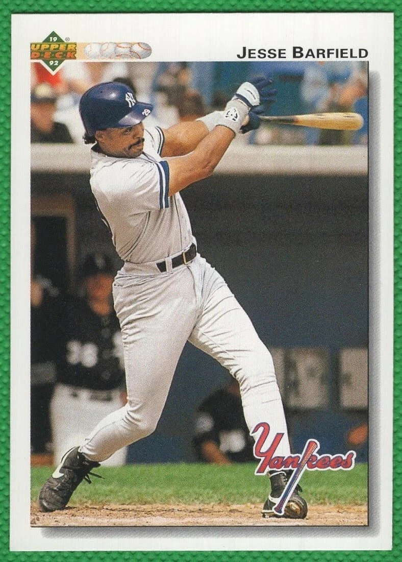 Jesse Barfield - 1992 Upper Deck #139 - New York Yankees Baseball Card