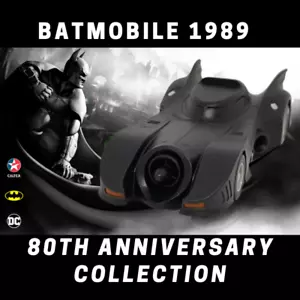 NEW CALTEX BATMAN 1989 BATMOBILE 1/32 LIMITED COLLECTION DC COMICS WARNER BRO - Picture 1 of 7