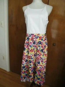 Anthropologie Hutch women’s multicolor lined Asymmetric dress size large New - Picture 1 of 12