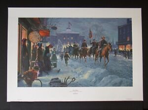 Mort Kunstler - Winter Riders - Collectible  Fine Art Print - Raleigh - MINT