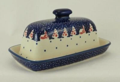 Bunzlauer Keramik Käsedose, Ziegenkäserolle, Harzer, Kräuterbutter (M074-CHDK) - Bild 1 von 4