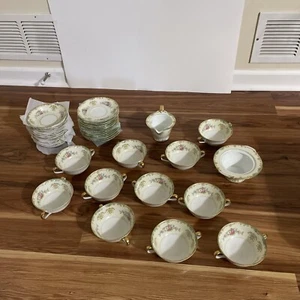 37 Piece vintage noritake cup and saucer floral pattern - Picture 1 of 12