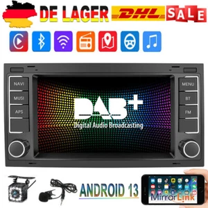 DAB+ Autoradio Für VW T5 Multivan Transporter Touareg Android13 GPS Navi RDS - Bild 1 von 14